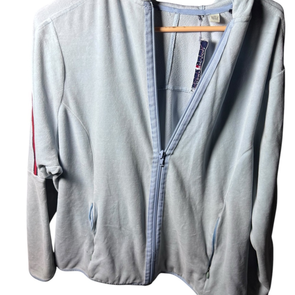 Tommy Hilfiger Light Blue Zip-Up Jacket